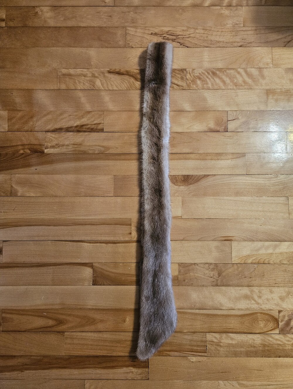 Long Fur Belt or Waist Tie, Over 5 Feet Long